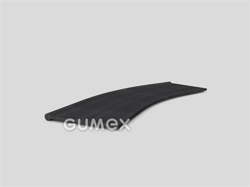 "I" Gummiprofil, 50x4,5/2mm, 50°ShA, EPDM, -40°C/+100°C, schwarz, 